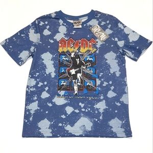 AC/DC Boy's Tie-Dye Short Sleeved T-shirt NWT Size L/G(10-12)